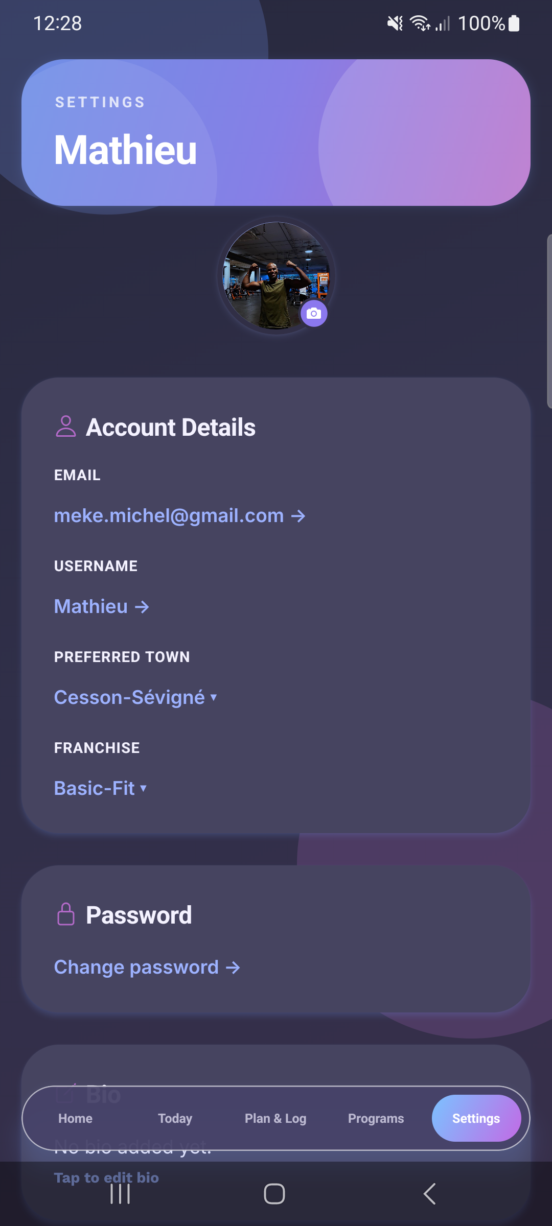 Settings & Account